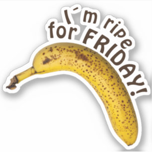 Pegatina Estoy listo para el viernes - ¡dicho gracioso!