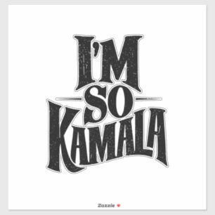 Pegatina Estoy tan Kamala Brat Green Meme