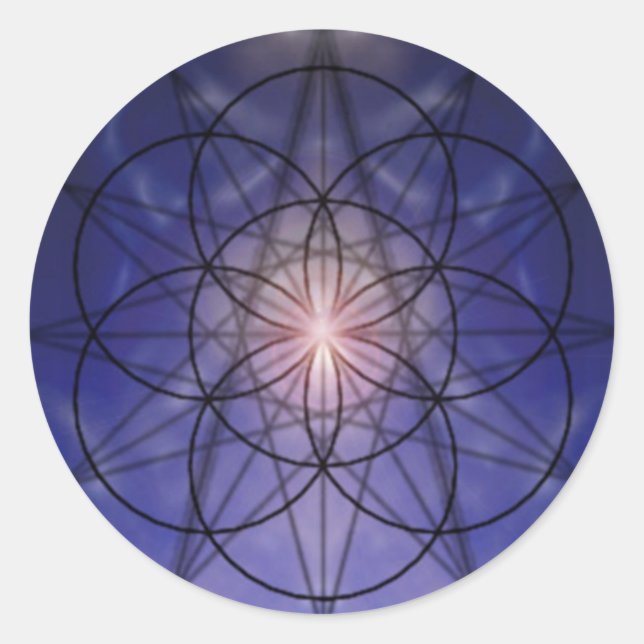 Pegatina estrella azul (Anverso)