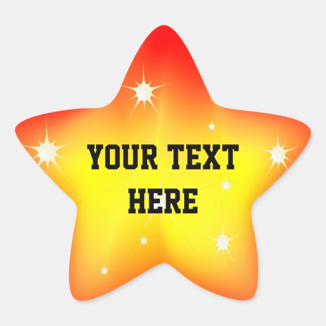 Pegatina Estrella brillante (Anverso)