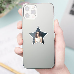 Pegatina Estrella brillante con corte de Personalizado foto