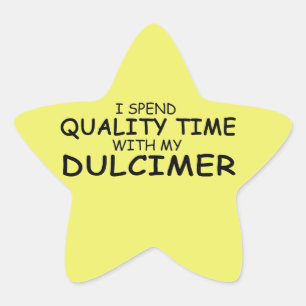 Pegatina Estrella de Dulcimer de tiempo de calidad
