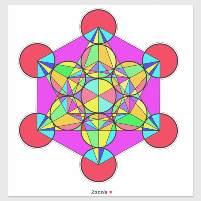 Pegatina Estrella de Kaleidoscope (Hoja)