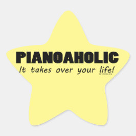 Pegatina Estrella de la Vida Pianoaholica