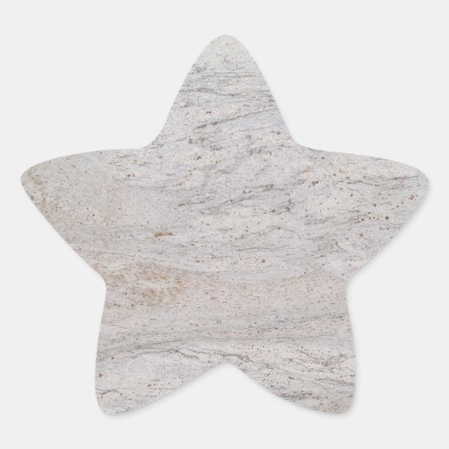 Pegatina Estrella de Mármol Blanco (Anverso)