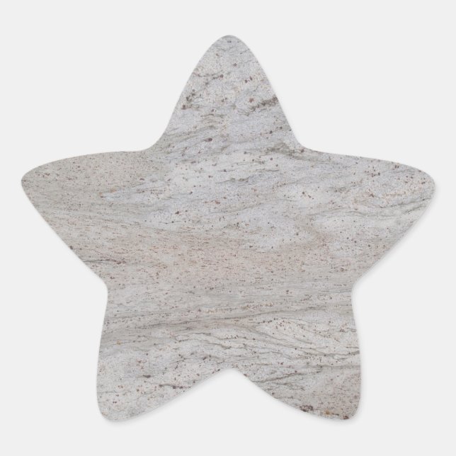 Pegatina Estrella de Mármol Blanco (Anverso)