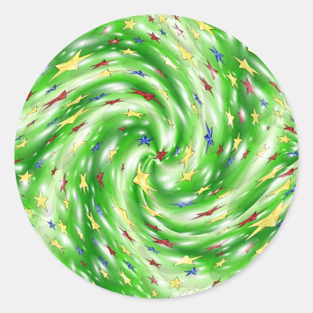 Pegatina Estrella de navidades (Anverso)