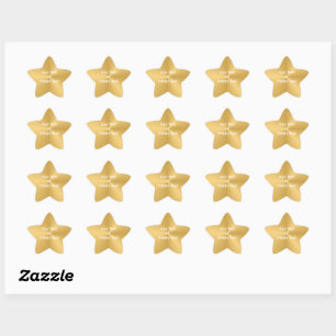 Pegatina estrella de oro