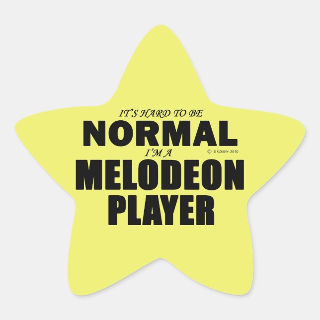 Pegatina Estrella del jugador de Melodeon normal (Anverso)