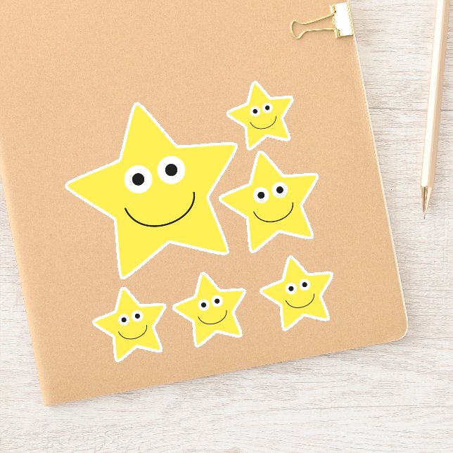 Pegatina Estrella feliz (Cuaderno)