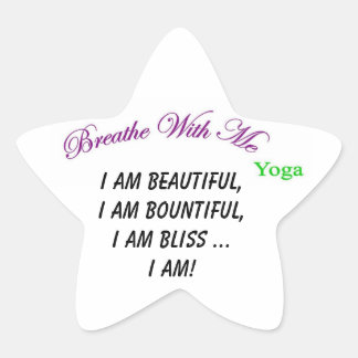 pegatina Estrella "I Am"