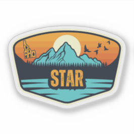 Pegatina Estrella, Idaho