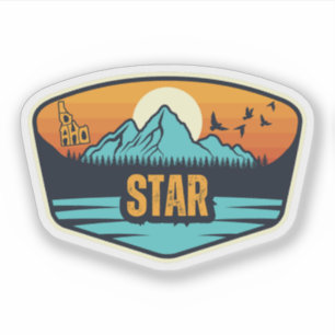 Pegatina Estrella, Idaho