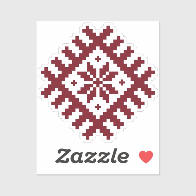 Pegatina Estrella nórdica (Hoja)