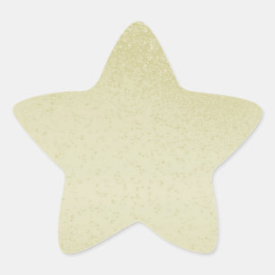 Pegatina Estrella Purpurina Amarilla