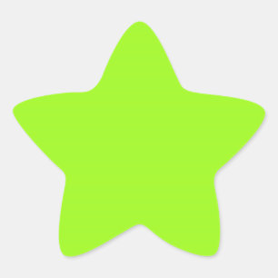 Pegatina Estrella Verde de Bright Chartreuse