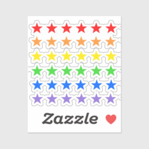 Pegatina Estrellas arcoiris