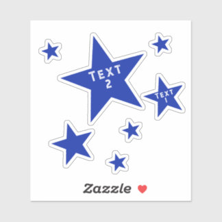 Pegatina Estrellas azules