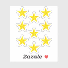 Pegatina Estrellas de Oro Amarillas para la Escuela - Adhes