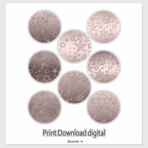 Pegatina Estrellas, pegatinas, corazón, boda, compromiso