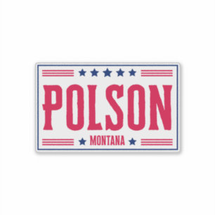Pegatina Estrellas y bandas de POLSON MONTANA