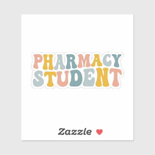 Pegatina Estudiante de farmacia (Hoja)