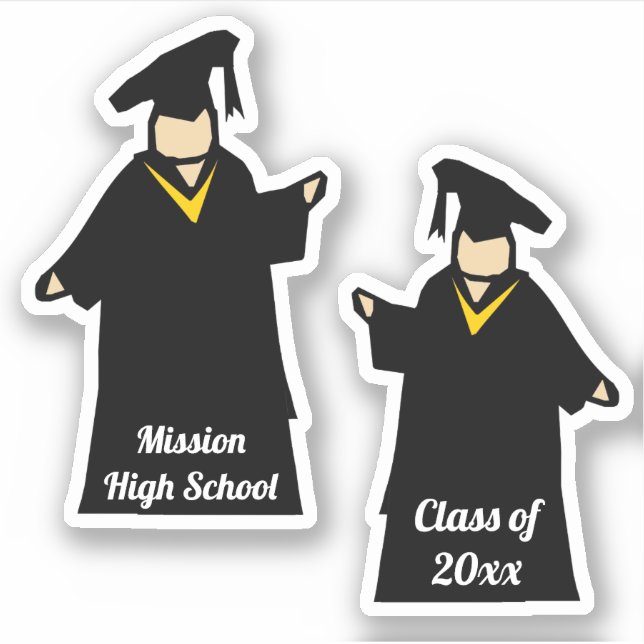 Pegatina Estudiantes graduados (Anverso)