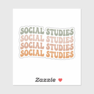 Pegatina Estudios sociales