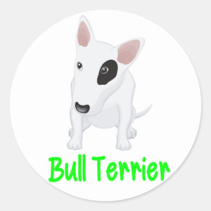 Pegatina / Etiqueta de cachorro de perro Bull Terr