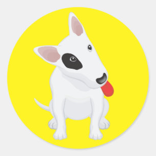Pegatina / Etiqueta de cachorro de perro Bull Terr