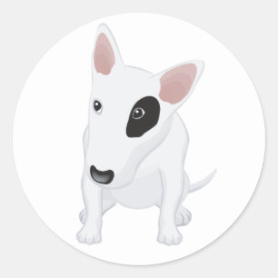 Pegatina / Etiqueta de cachorro de perro Bull Terr