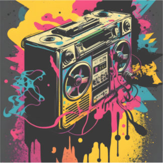 Pegatina Etiquetado y engreído: El graffiti más frío de los