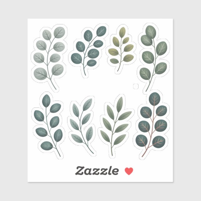 Pegatina Eucalyptus Dreams Watercolor (Hoja)