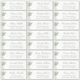 Pegatina Eucalyptus Greenery Elegant Guest Address