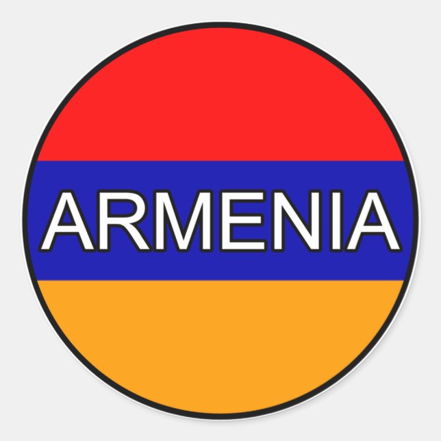 Pegatina Euro de Armenia (Anverso)