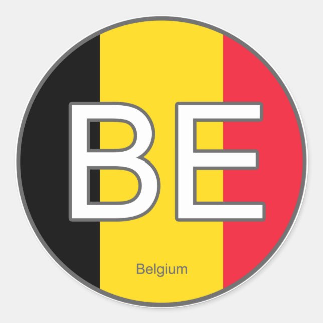 Pegatina Euro de Bélgica (Anverso)