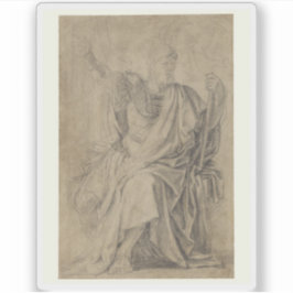 Pegatina Eustache Le Sueur: Estudio para la figura de Astas