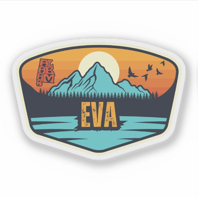 Pegatina Eva, Alabama (Anverso)
