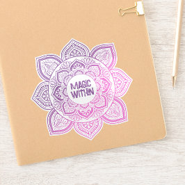 Pegatina Everbloom Mandala Custom-Cut Vinyl Sticker