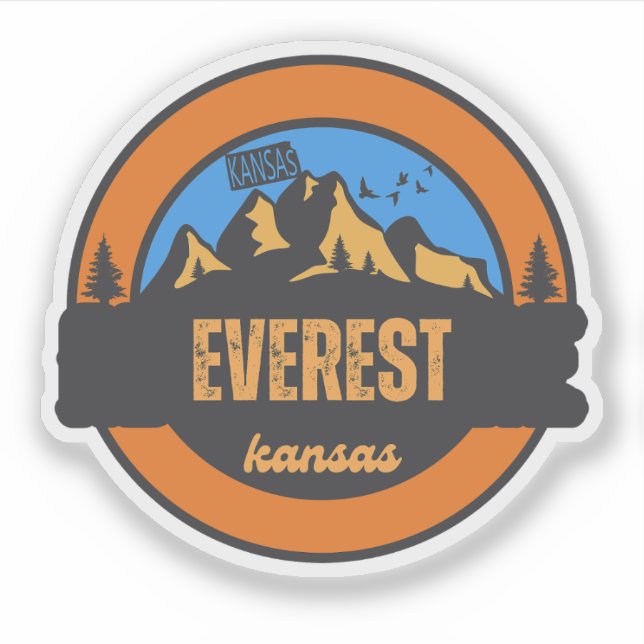 Pegatina Everest, Kansas (Anverso)