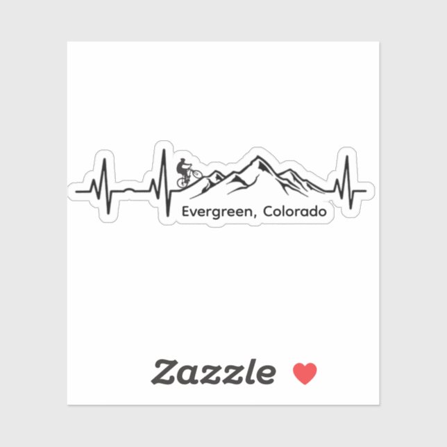 Pegatina Evergreen MTB Vinyl Sticker (Hoja)