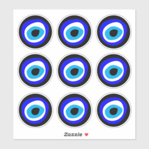 Pegatina Evil Eye Talisman y amuleto árabe /LLC griega
