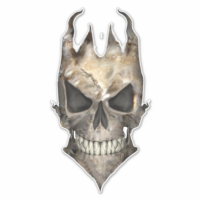 Pegatina Evil Skull (Anverso)