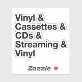 Pegatina Evolution of Music Sticker