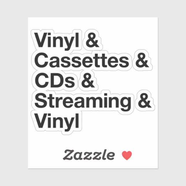 Pegatina Evolution of Music Sticker (Hoja)