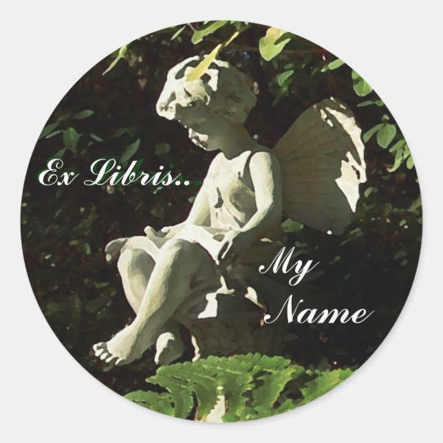 Pegatina "Ex-Libris" de Library Garden (Anverso)