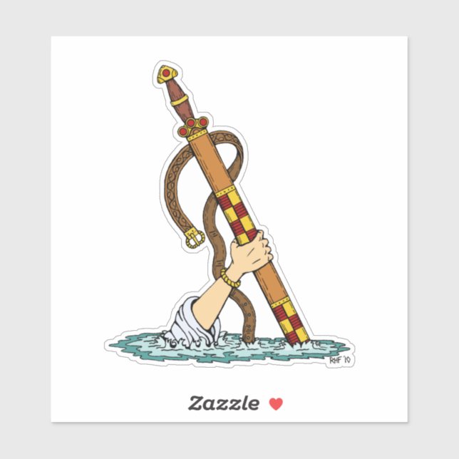 Pegatina Excalibur (Hoja)