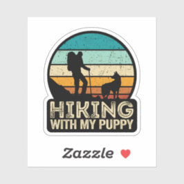 Pegatina excursión con mi cachorro