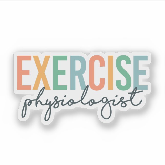 Pegatina Exercise Physiologist – Exercise Physiology (Anverso)