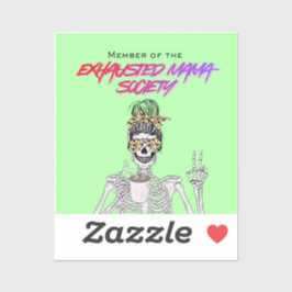 Pegatina Exhausted Moms Club - Sticker